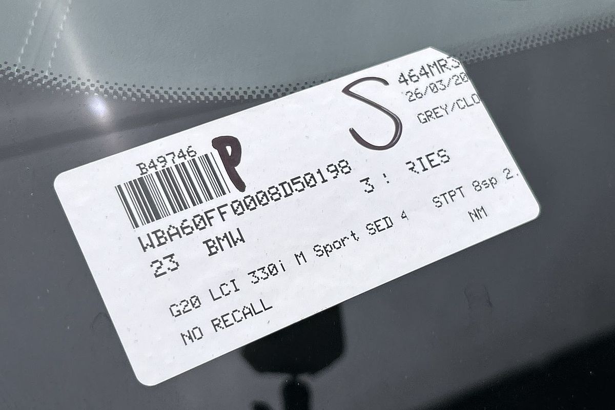 2023 BMW 3 Series 330i M Sport G20 LCI