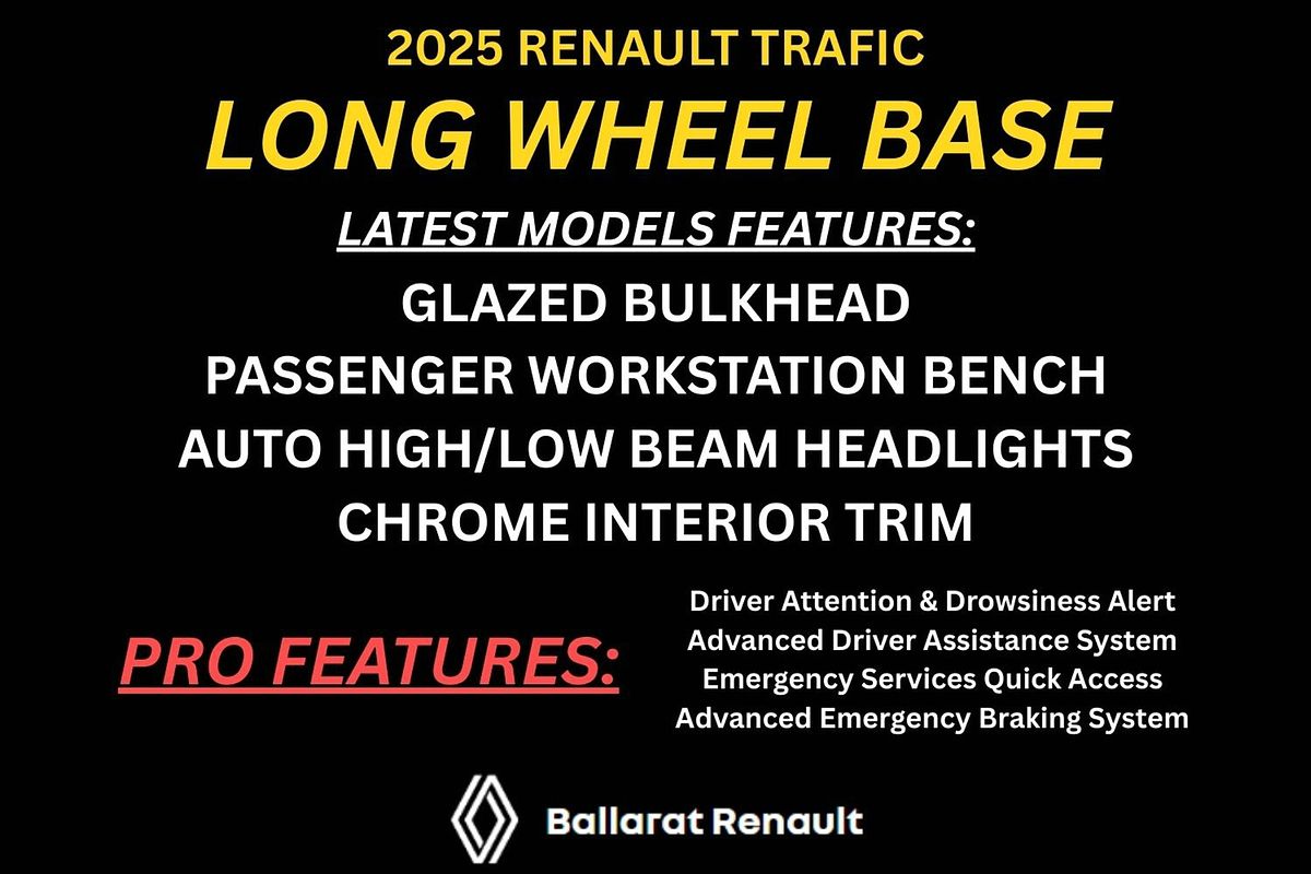 2025 Renault Trafic Pro X82 LWB