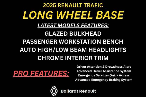 2025 Renault Trafic Pro X82 LWB