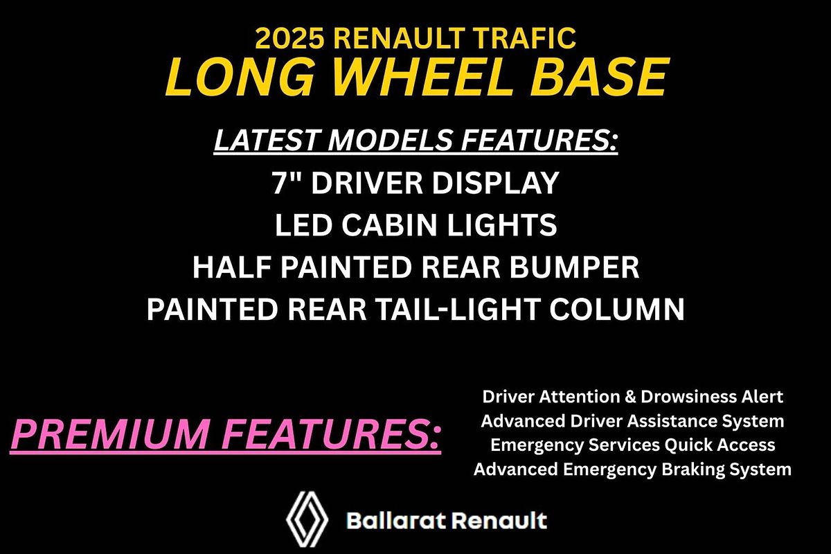 2025 Renault Trafic Premium X82 LWB
