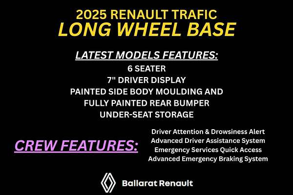 2025 Renault Trafic Crew Lifestyle X82 LWB