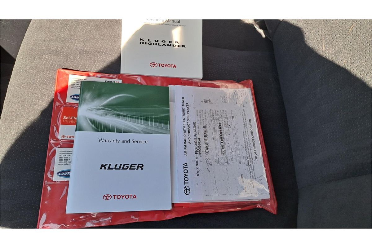 2011 Toyota KLUGER KX-R (4x4) 5 SEAT GSU45R MY11 UPGRADE
