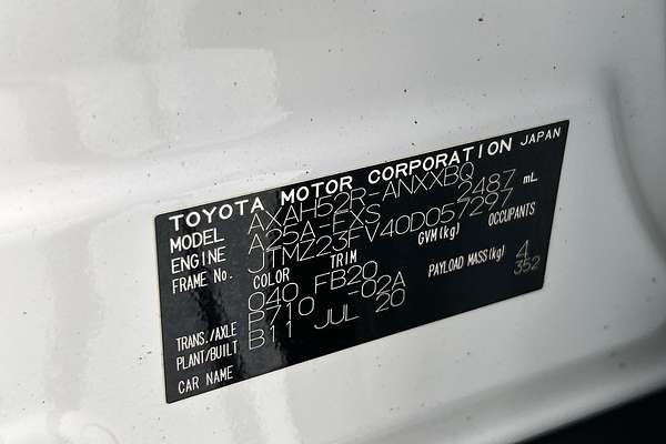2020 Toyota RAV4 GX AXAH52R