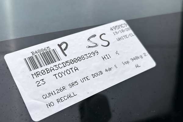 2023 Toyota Hilux SR5 GUN126R 4X4