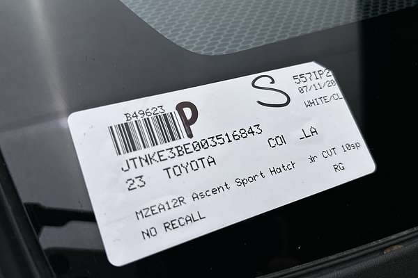 2023 Toyota Corolla Ascent Sport MZEA12R