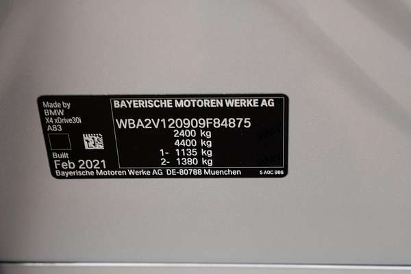2021 BMW X4 xDrive30i M Sport G02