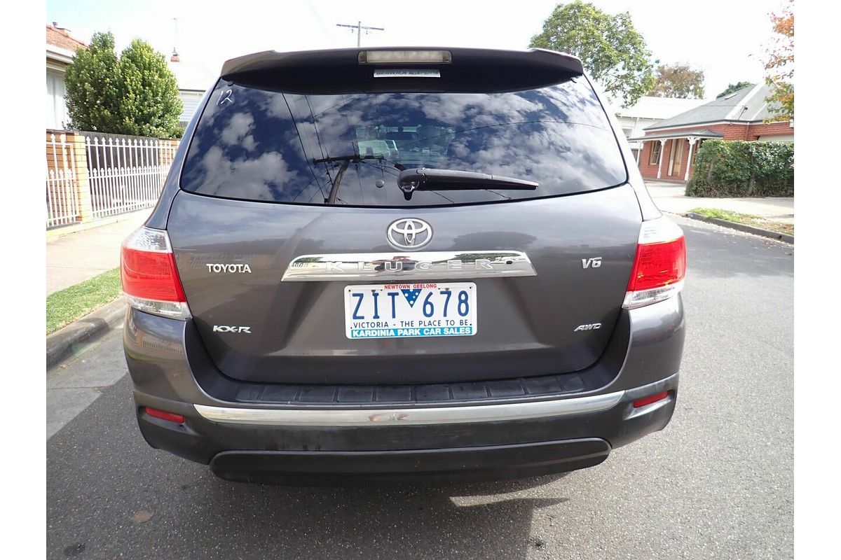 2012 Toyota Kluger KX-R (4x4) 7 Seat GSU45R MY11 Upgrade