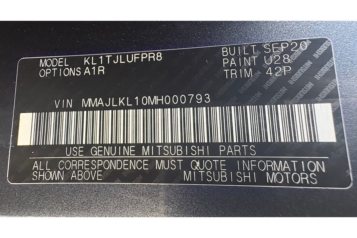 2020 Mitsubishi Triton MR MY21