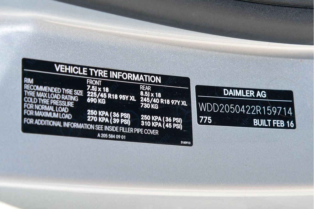 2016 Mercedes-Benz C-Class C200 W205