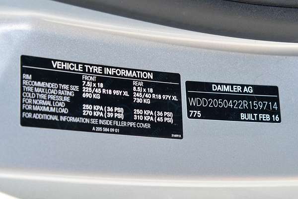 2016 Mercedes-Benz C-Class C200 W205