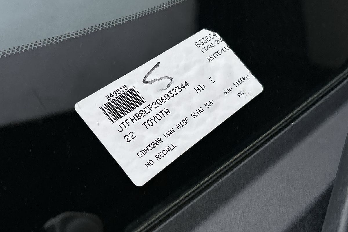 2022 Toyota Hiace Commuter GDH322R
