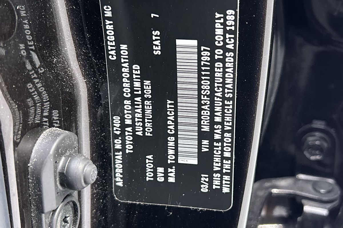 2021 Toyota Fortuner Crusade GUN156R