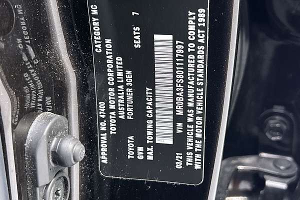 2021 Toyota Fortuner Crusade GUN156R