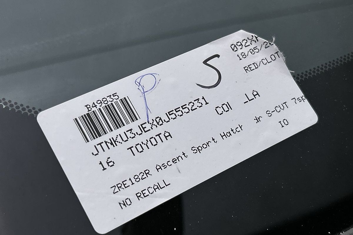 2016 Toyota Corolla Ascent Sport ZRE182R
