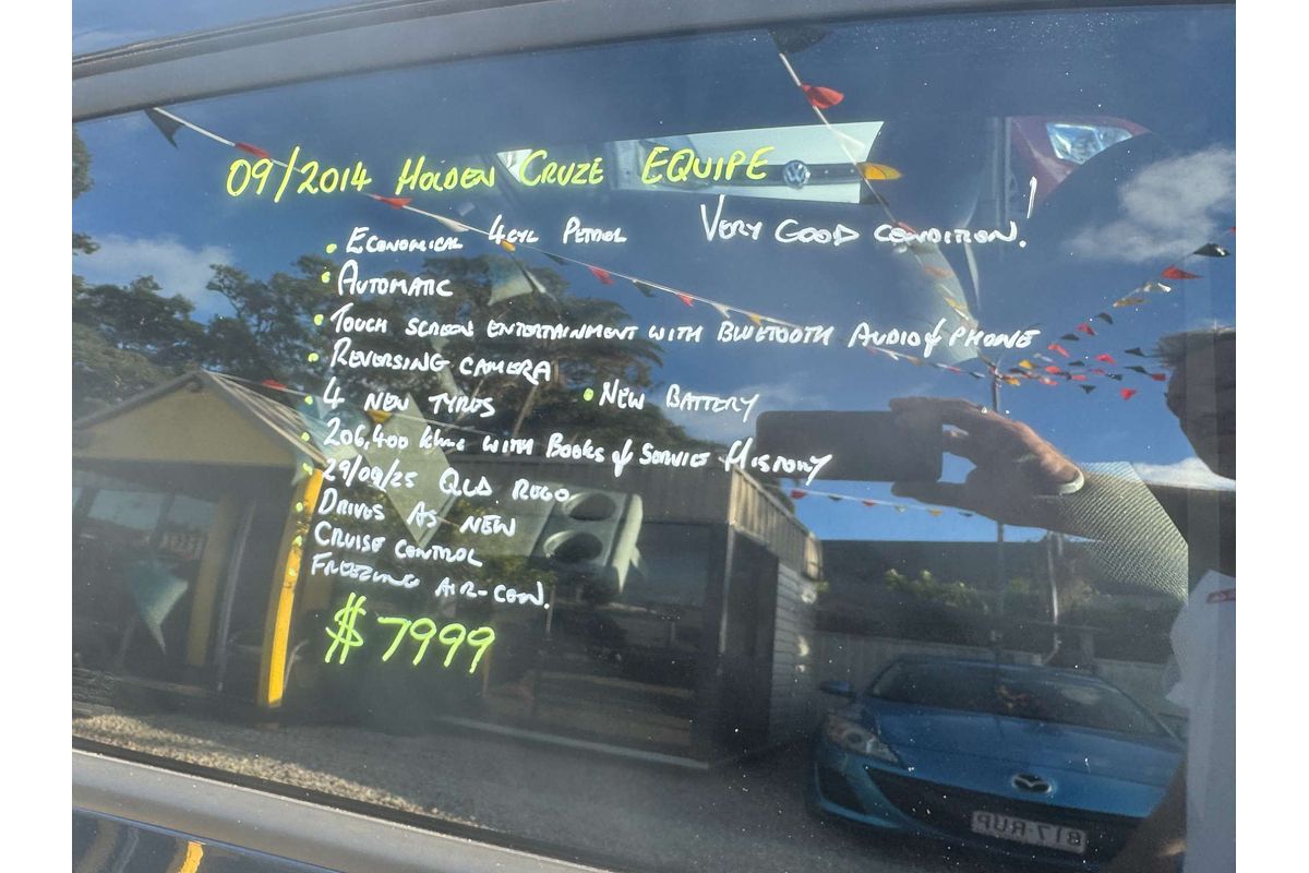 2014 Holden Cruze Equipe JH Series II