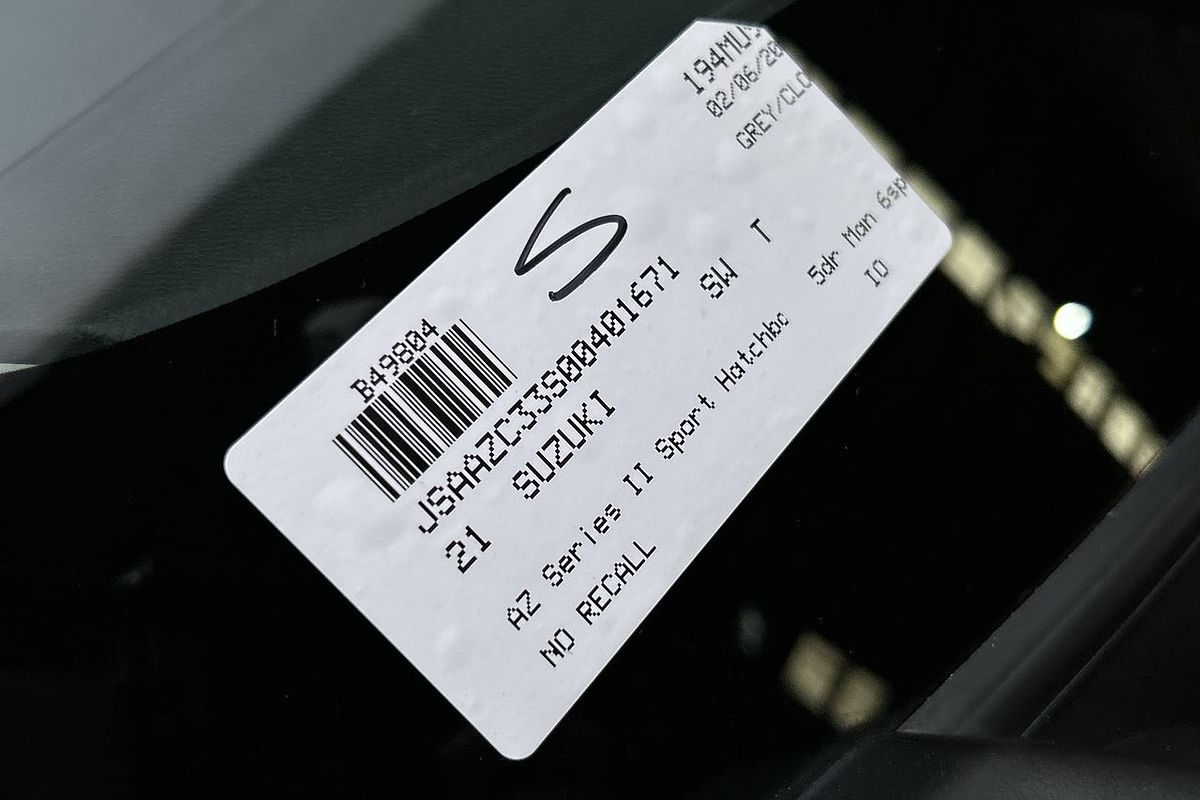 2021 Suzuki Swift Sport AZ Series II