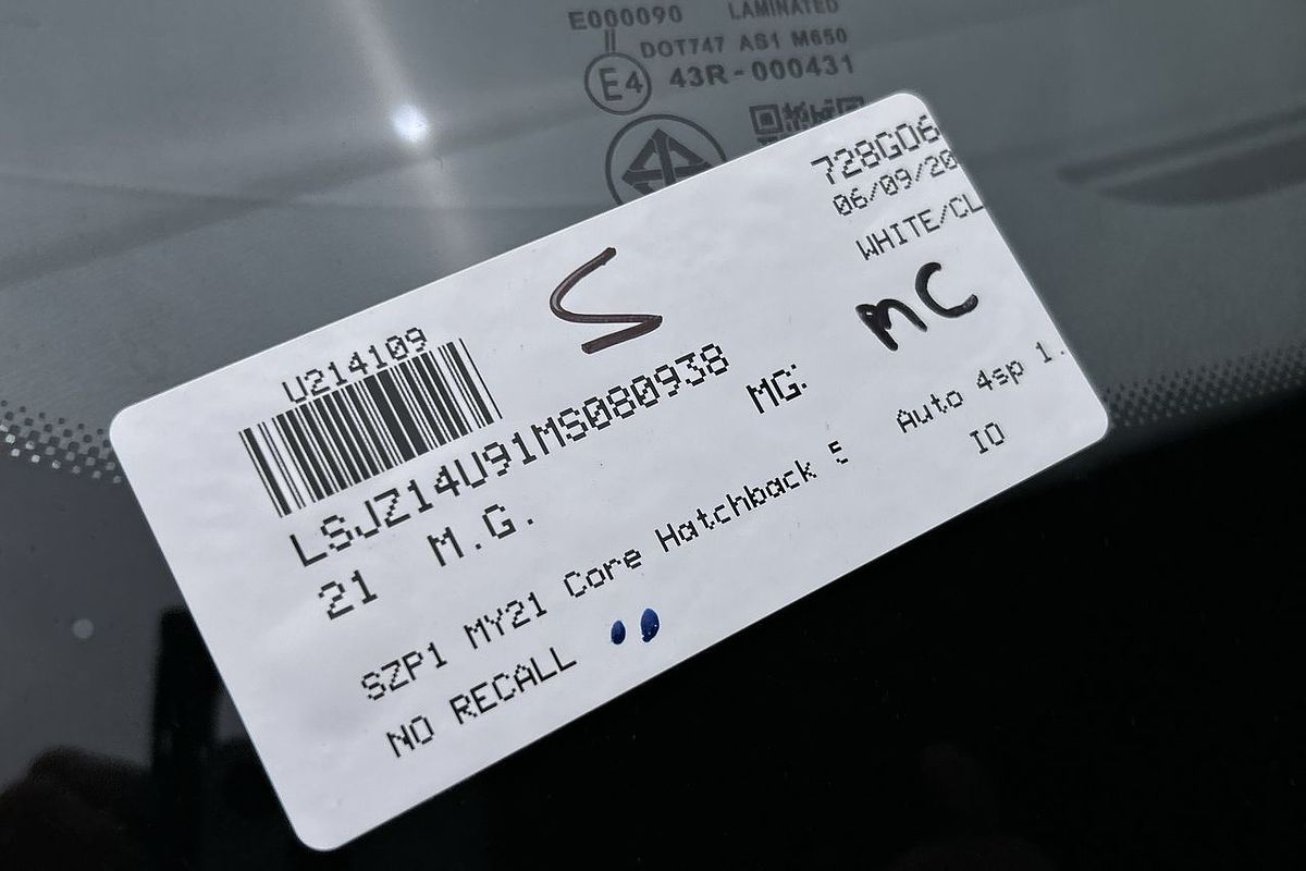 2021 MG MG3 Core
