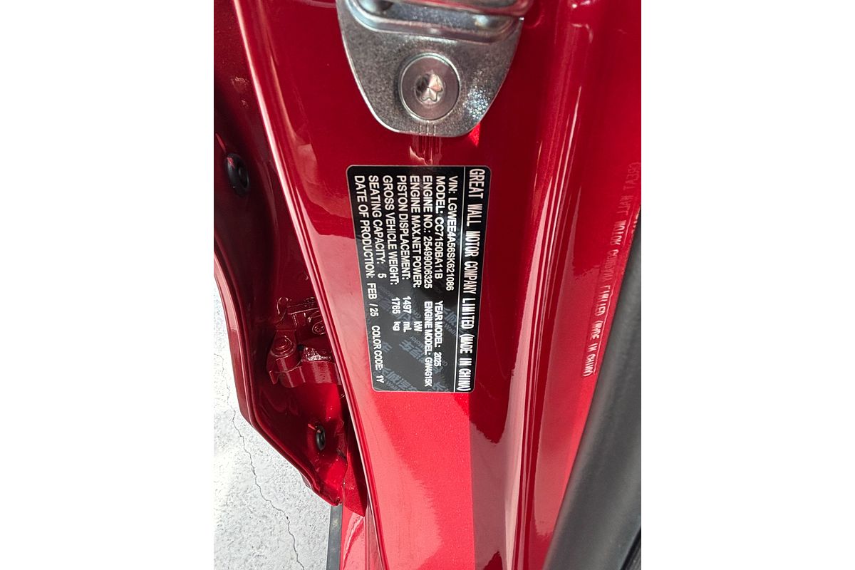 2025 GWM Haval Jolion Lux A01