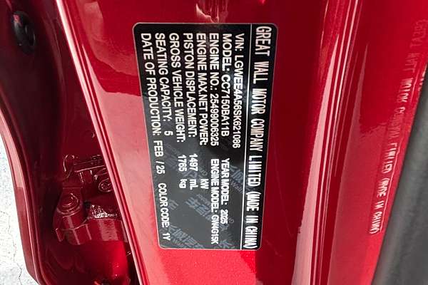 2025 GWM Haval Jolion Lux A01