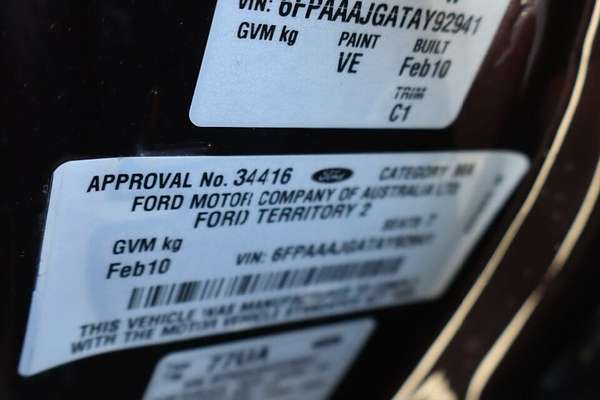2010 Ford Territory TS (RWD) SY MkII