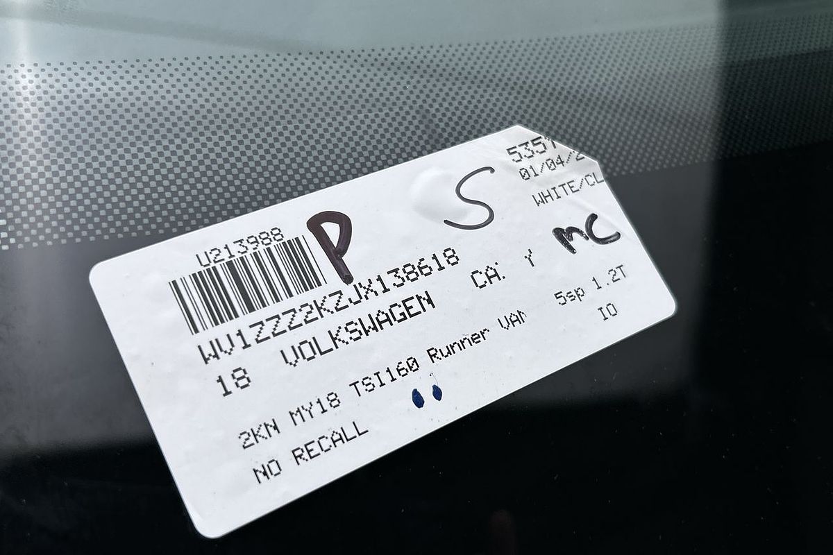 2018 Volkswagen Caddy TSI160 Runner 2KN SWB