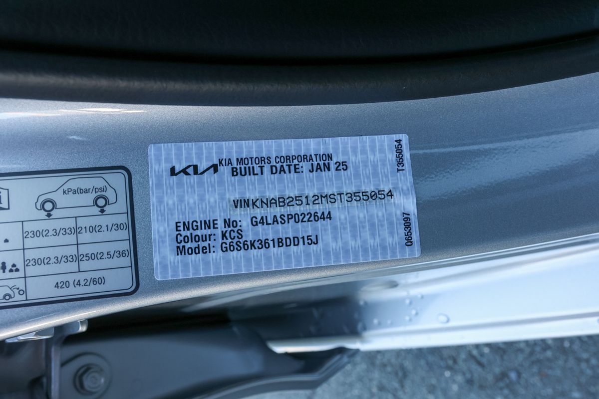 2025 Kia Picanto Sport JA PE2