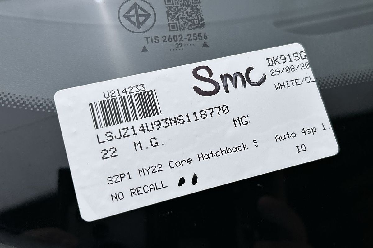 2022 MG MG3 Core