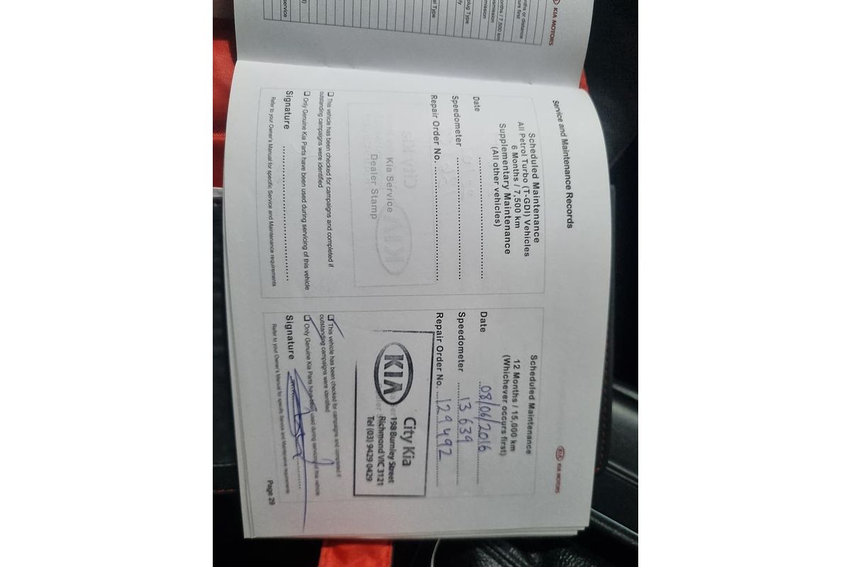 2015 Kia Cerato S YD