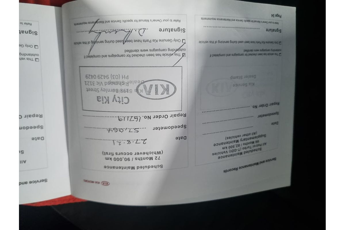 2015 Kia Cerato S YD