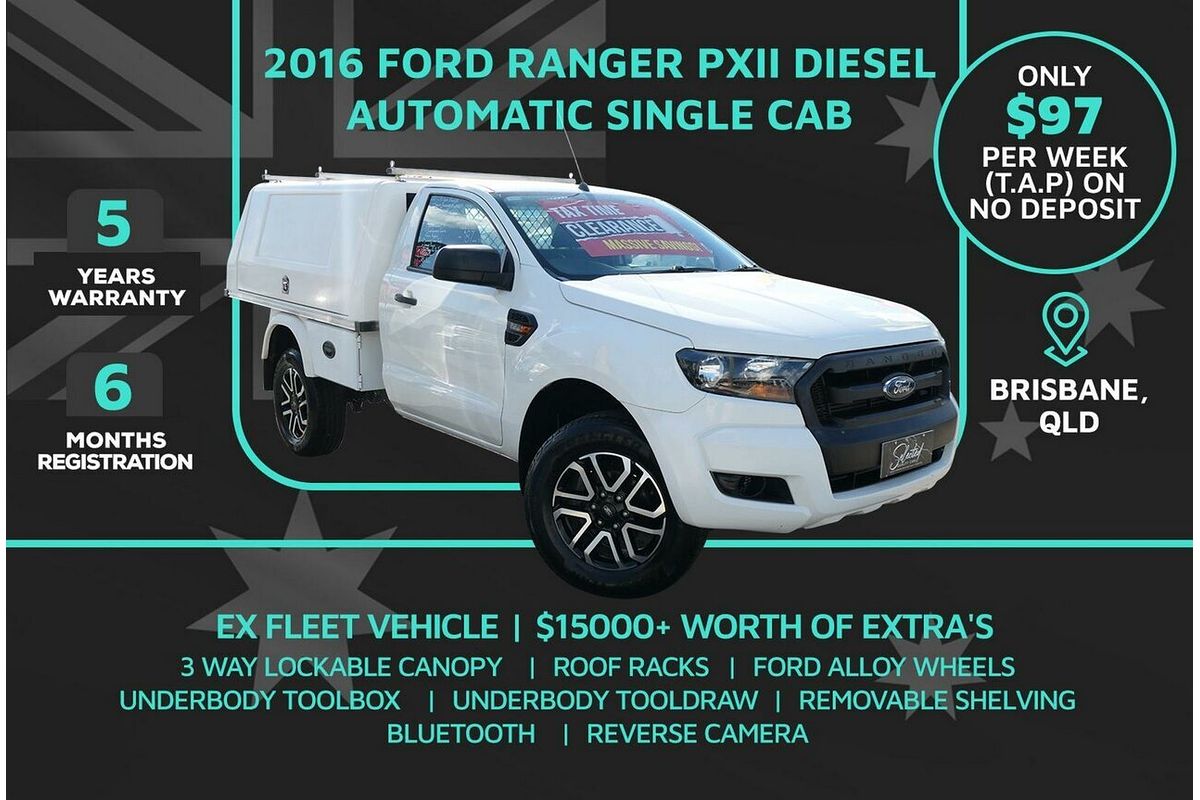 2016 Ford Ranger XL Hi-Rider PX MkII Rear Wheel Drive 2.2L