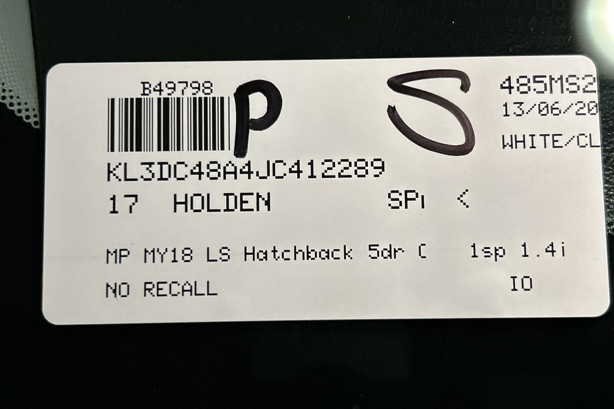 2017 Holden Spark LS MP