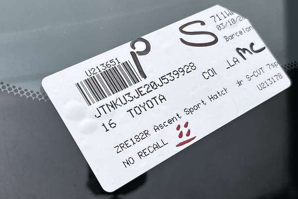 2016 Toyota Corolla Ascent Sport ZRE182R