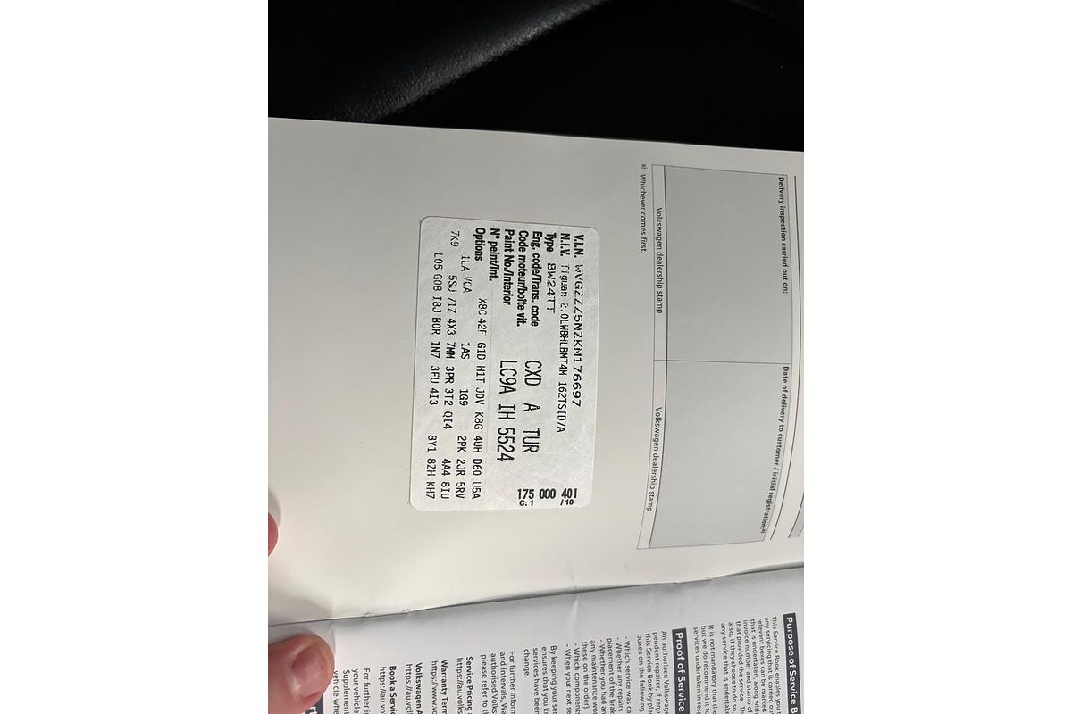 2019 Volkswagen Tiguan 162TSI Highline Allspace 5N
