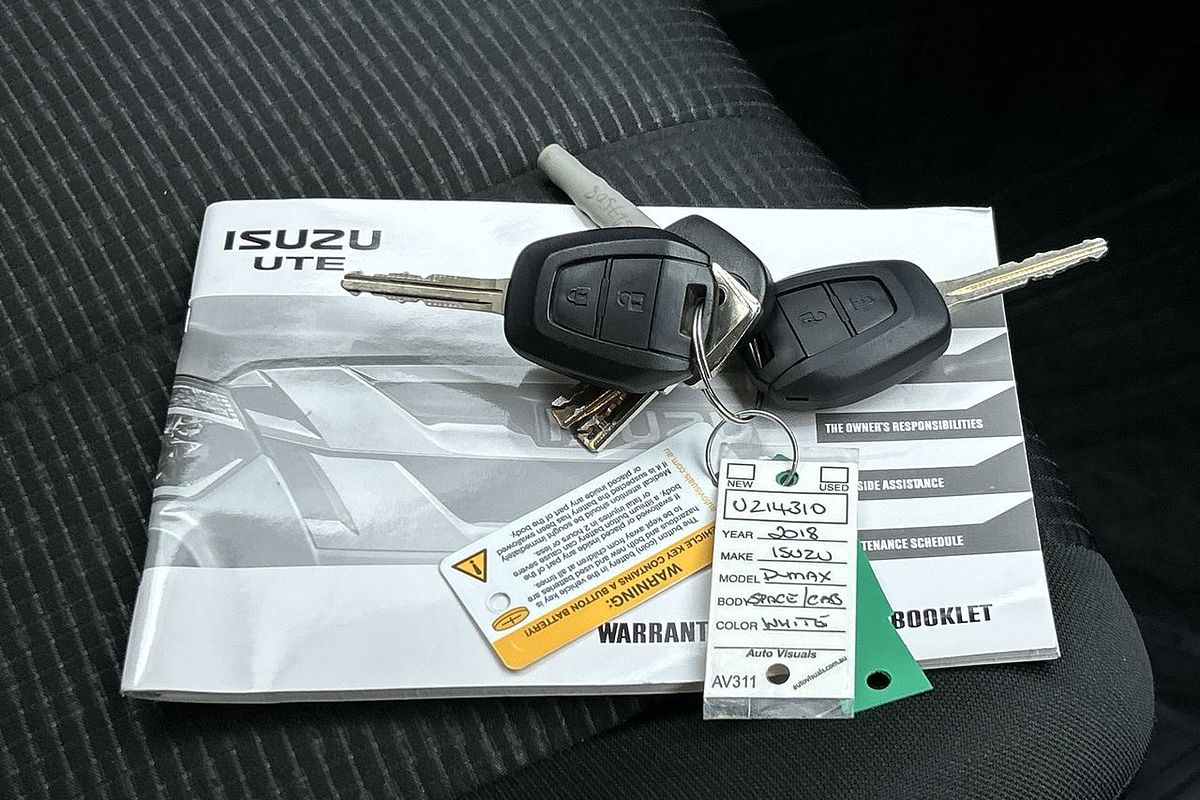 2018 Isuzu D-MAX SX High Ride Rear Wheel Drive