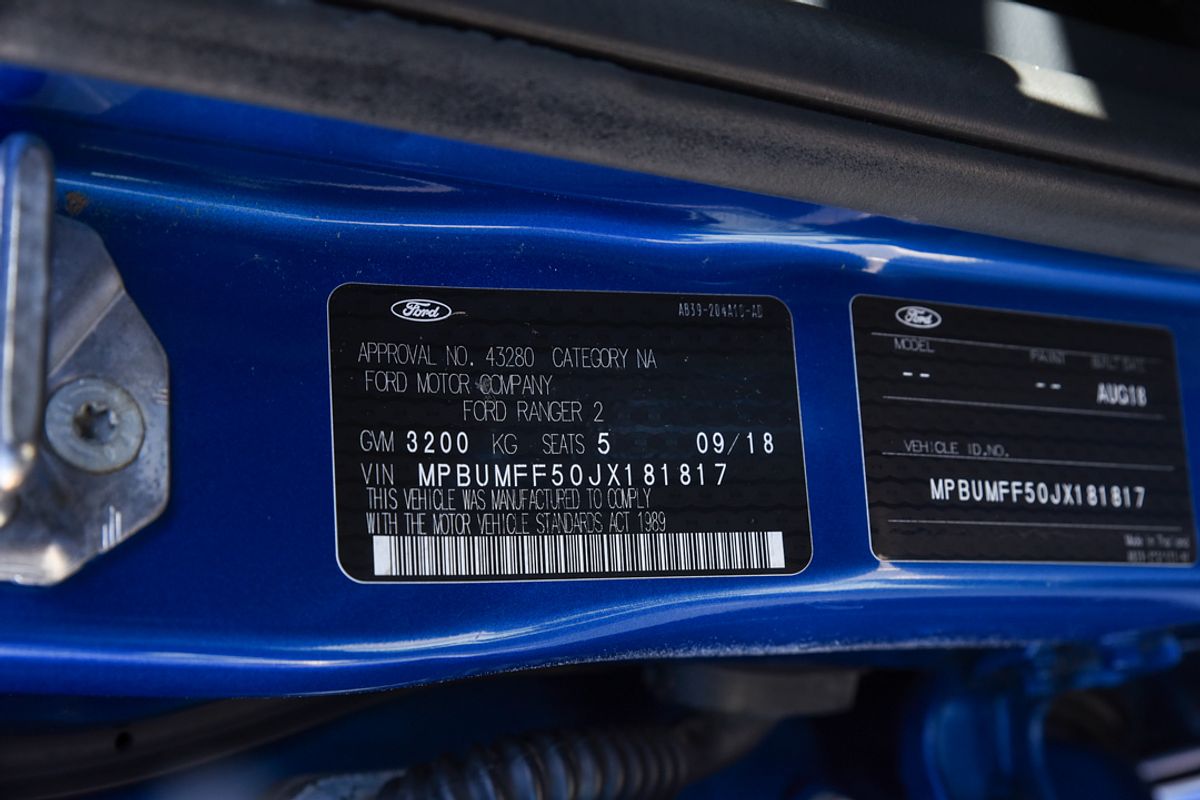 2018 Ford Ranger XLT PX MkIII 4X4