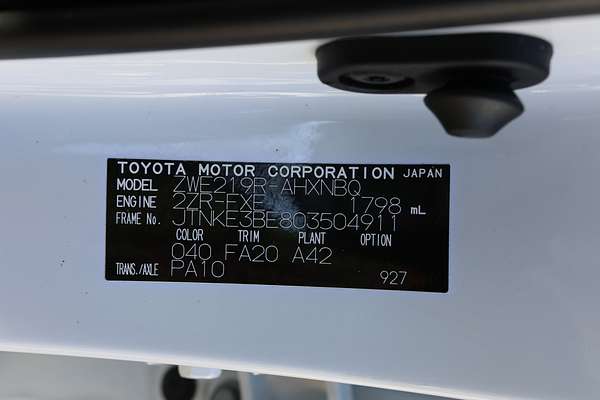 2022 Toyota Corolla Ascent Sport Hybrid ZWE219R