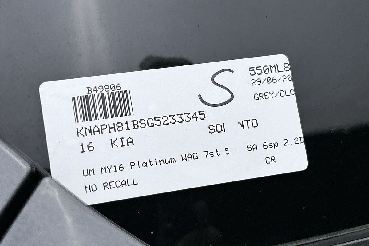 2016 Kia Sorento Platinum UM