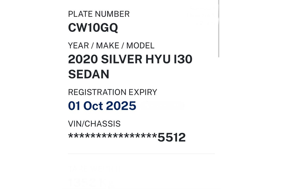 2020 Hyundai i30 ACTIVE PD2 MY20