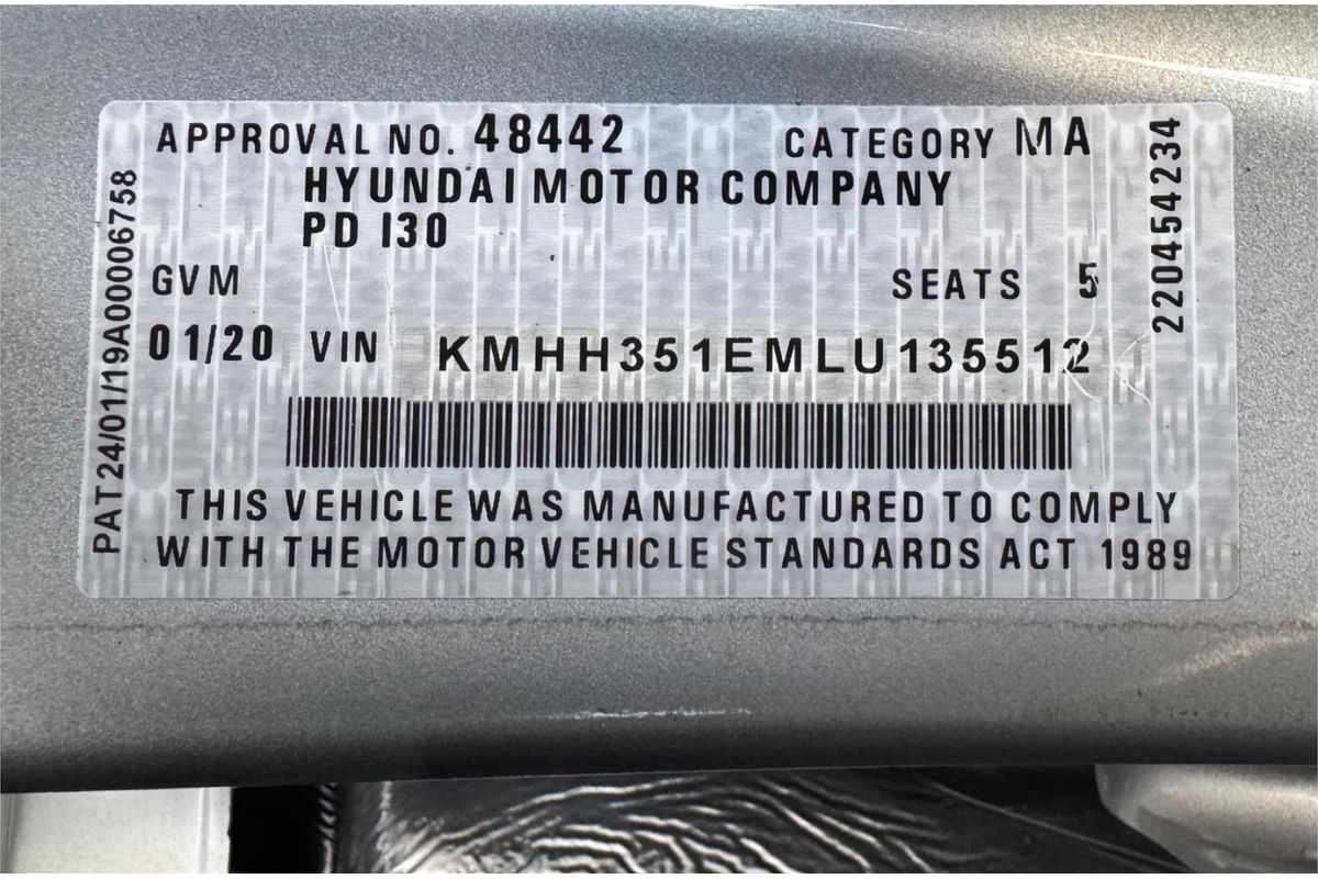 2020 Hyundai i30 ACTIVE PD2 MY20