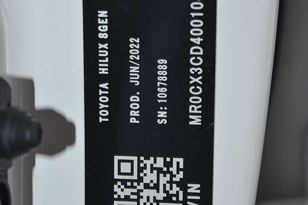 2022 Toyota Hilux Workmate TGN121R Rear Wheel Drive