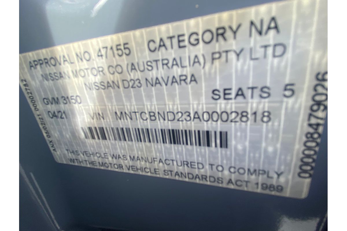 2021 Nissan Navara D23 MY21