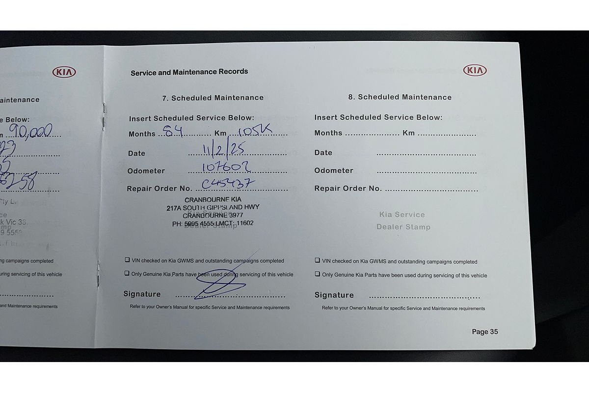2018 Kia Carnival S YP