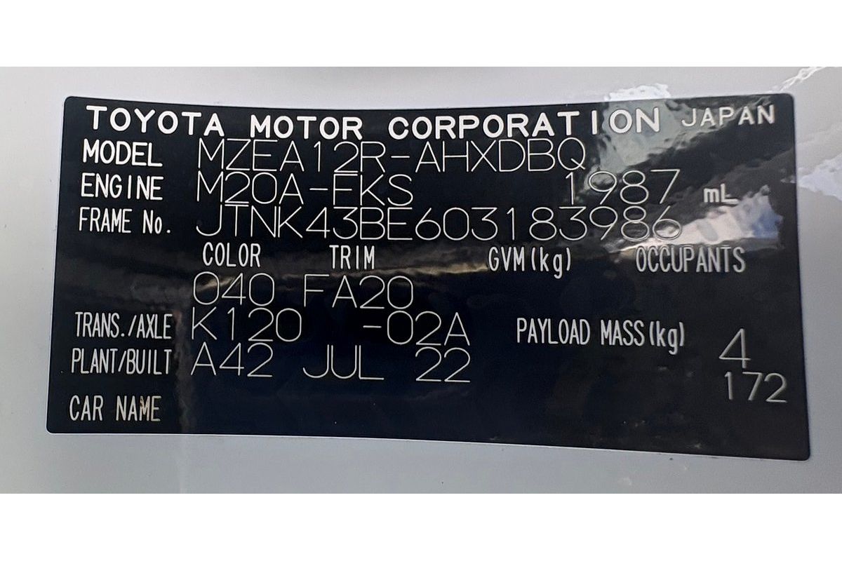 2022 Toyota Corolla