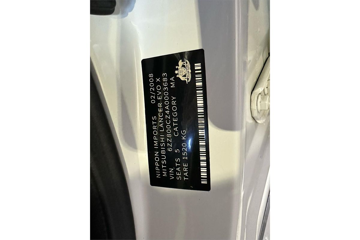 2008 Mitsubishi LANCER EVOLUTION X CZ4A