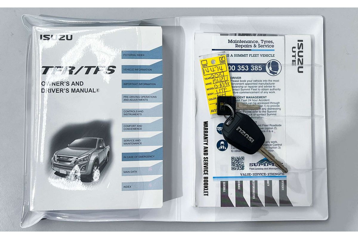 2019 Isuzu D-MAX SX High Ride Rear Wheel Drive