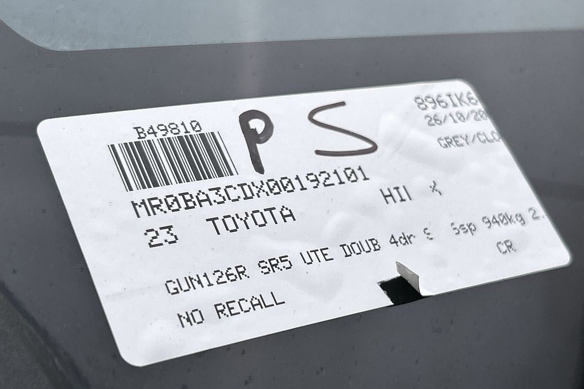 2023 Toyota Hilux SR5 GUN126R 4X4