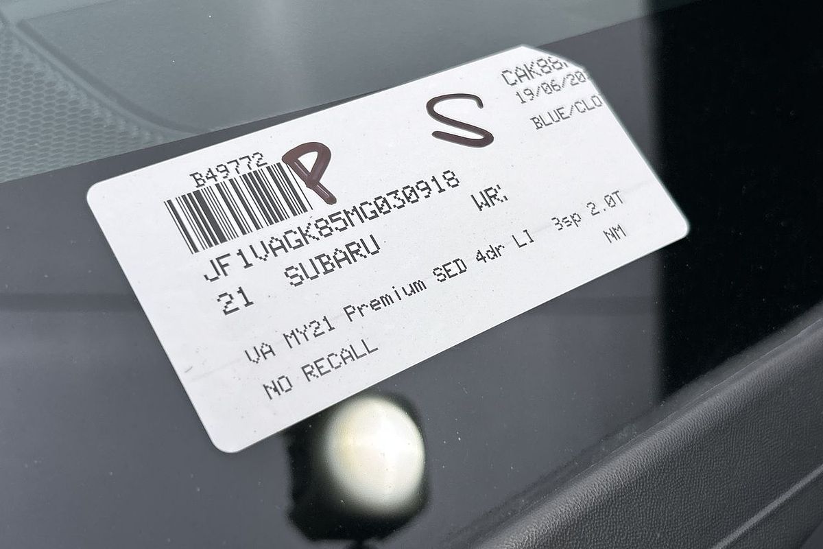 2021 Subaru WRX Premium VA