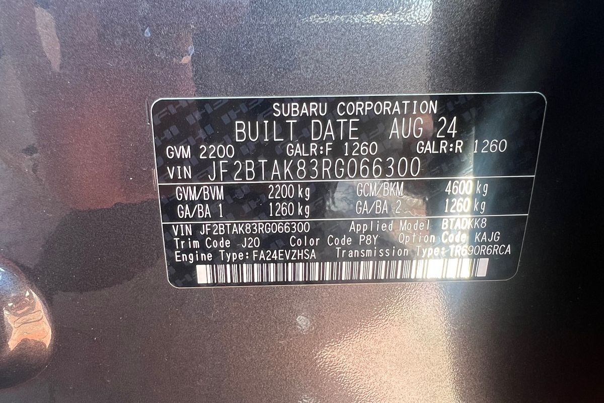 2024 Subaru Outback AWD Touring XT 6GEN