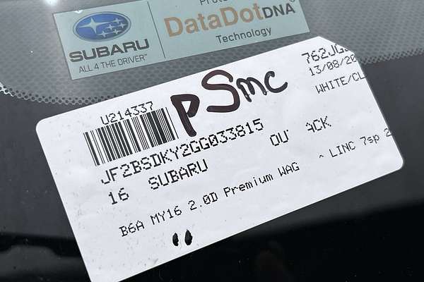 2016 Subaru Outback 2.0D Premium 5GEN