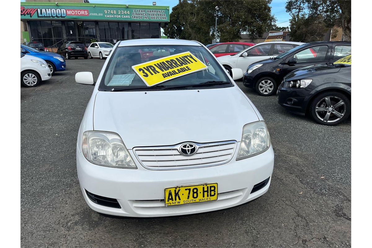 2006 Toyota Corolla Ascent ZZE122R